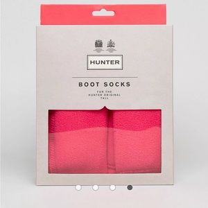 Pink Hunter tall boot socks. size M NWT